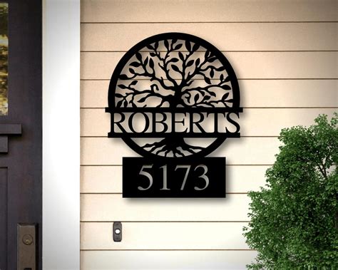 custom metal house address signs|decorative metal address signs.